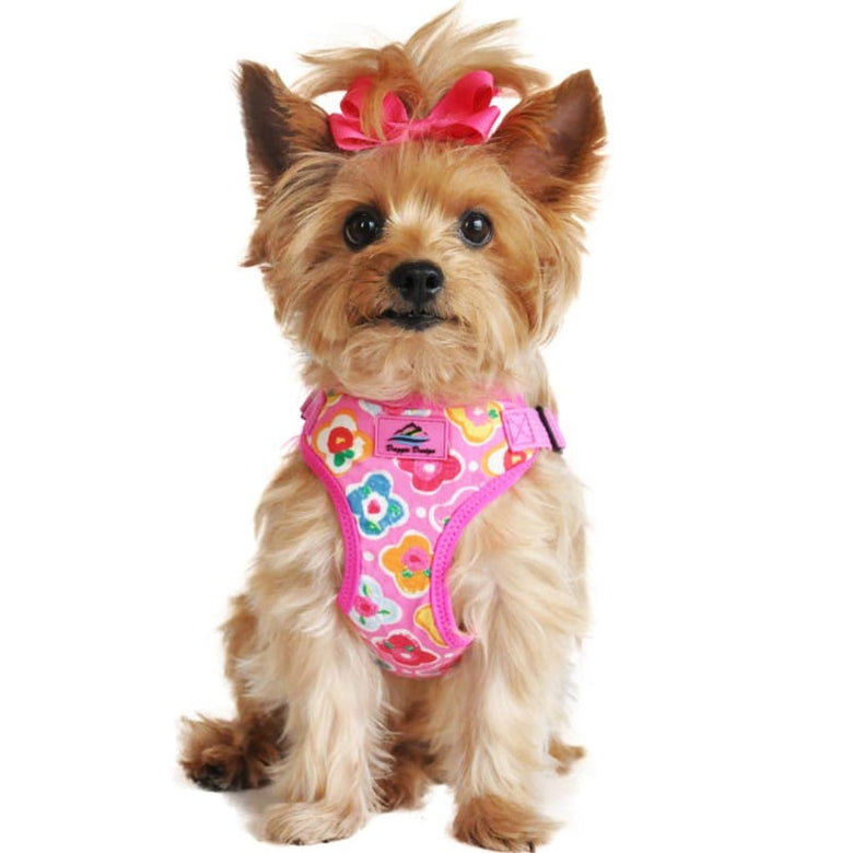 Doggie Design Harnesses Wrap & Snap Maui Pink Choke Free Dog Harness