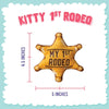 SnugArooz Cat Toys Kitty 1st Rodeo Western Star Badge Cat Toy