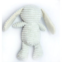 Thoozy dog toys Tuff & Cuddly Grey Bunny Easter Spring Squeaky Plush Dog Toy - 12.5"