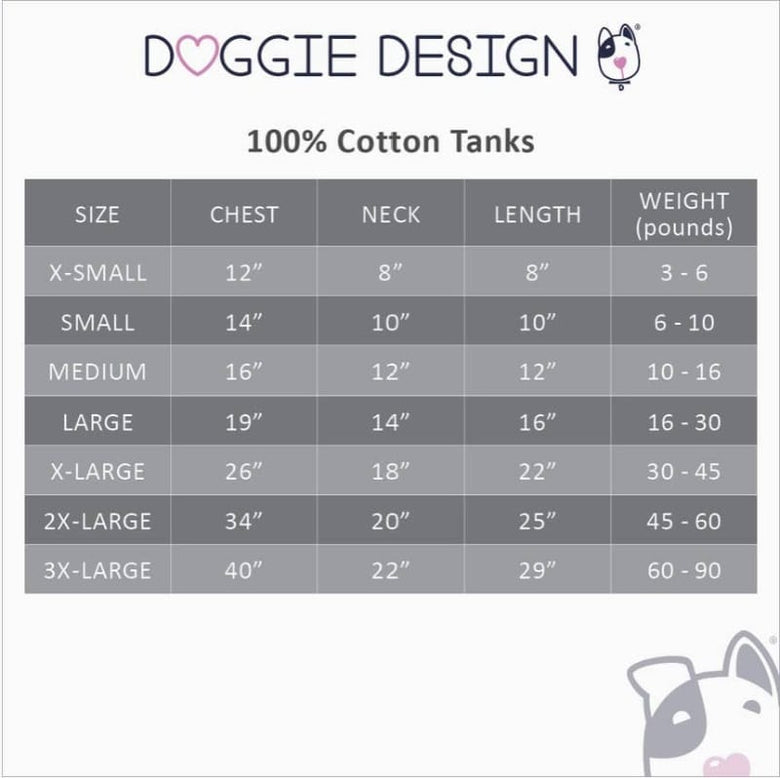 Doggie Design Tee's Mom Heart Tattoo Cotton Glacier Gray Dog Tee Shirt