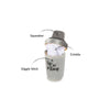 Barktender Dogtail Shaker Sip N Stay Crinkle Plush Squeaky Dog Toy