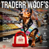 Chomp Haus Chomp Haus - Red Traderr Woof’s – Plush Squeaky Designer Dog Toy: Small