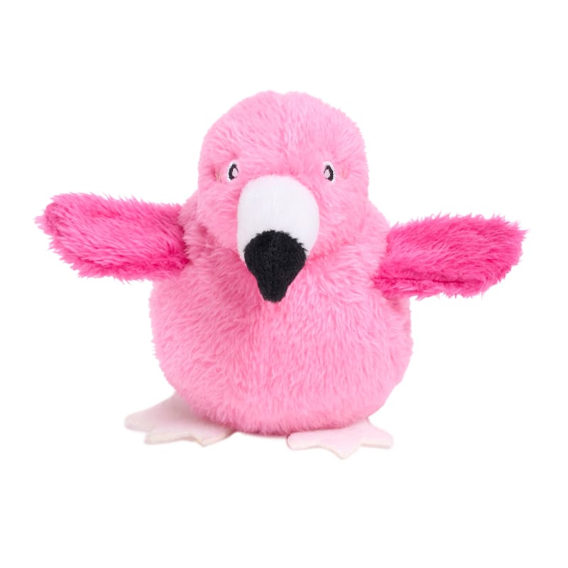 ZippyPaws dog toys Flamingo ZippyTuff+ 2-in-1 Pink Birdiez Ball Plush Dog Toy