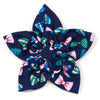 Navy Bow Ties Flower Pet Collar Attachment - 2 Sizes