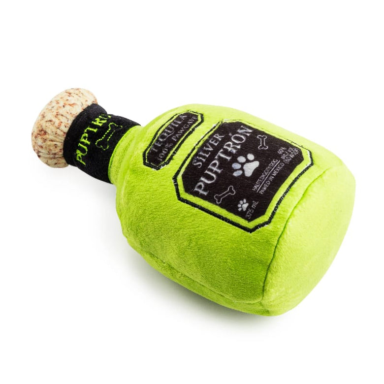 Haute Diggity Dog dog toys Puptron Tequila Green Plush Squeaky Dog Toy