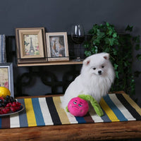 Hugsmart Products Inc dog toys Feisty Veggie Pink Radish Squeaky Plush Dog Toy
