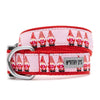 The Worthy Dog Collars XS Cupid Gnomes Red / Pink Holiday Dog Collar