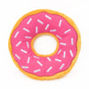Zippypaws dog toys Mini Strawberry Donutz Sprinkles Squeaky Dog Toy - 3 Sizes