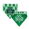 Barker's Bowtique Bandanas XS St. Patrick's Shamrock Reversible Dog Bandana - Only Size Sm Available