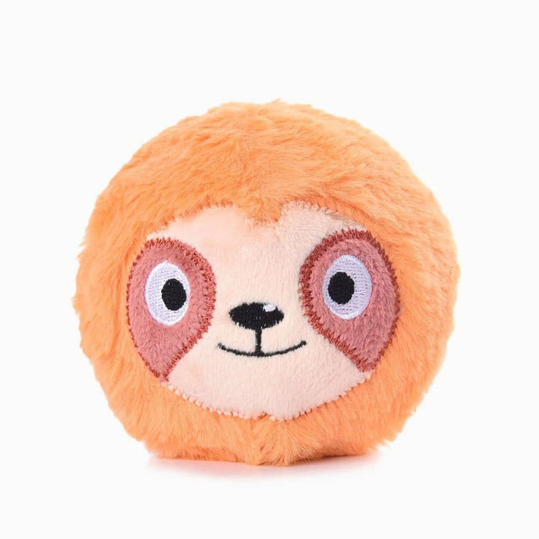 Hugsmart Products Inc dog toys Zoo Ball Sloth Ball Dog Toy