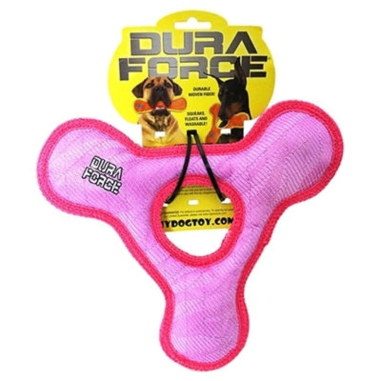 VIP Products/Tuffy dog toys Duraforce Pink Triangle Ring Dog Toy Jr