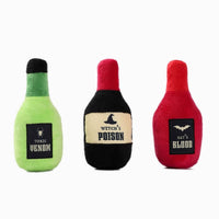 Hugsmart Products Inc dog toys Howloween Night Mystery Potion Plush Squeaky Dog Toy Set - 3 Pc