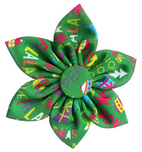 Huxley & Kent Bow Tie SM Merry & Bright Pinwheel Holiday Pet Collar Attachment - 2 Sizes
