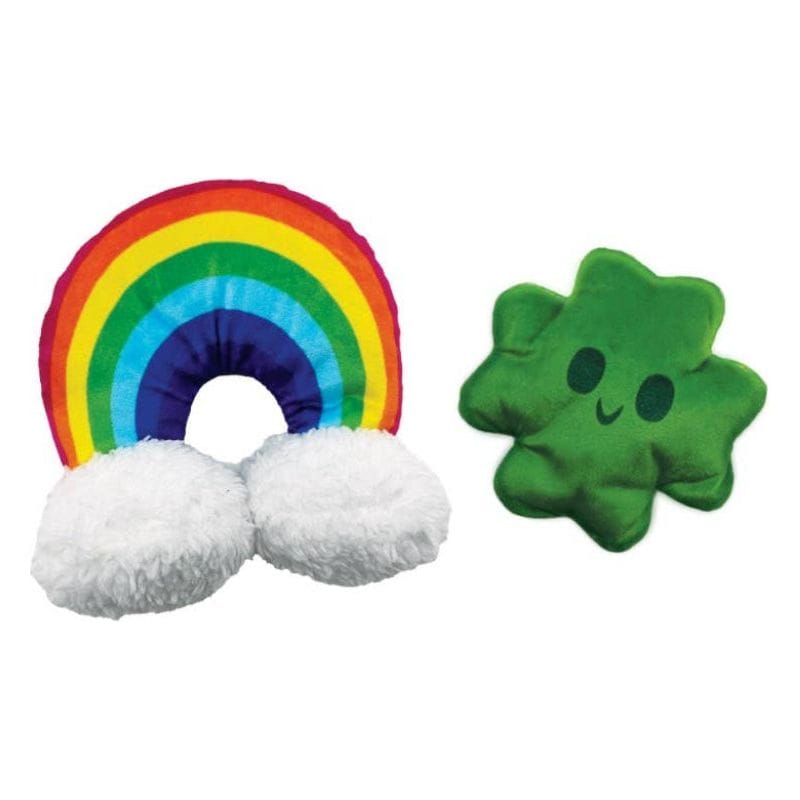 BARK dog toys Puppy Charms St. Patrick's Day Plush Dog Toy Set - 2 Pk