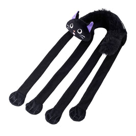 ZippyPaws dog toys EcoZippy Halloween Crinkle Scaredy Black Cat Plush Squeaky Dog Toy