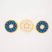 ZippyPaws dog toys Hanukkah Miniz Donutz Holiday Squeaky Dog Toy Set - 3 Pack