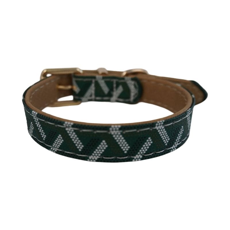 BARK by DOG Collars Morel Green Luxury Pet Collar