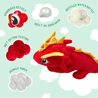 SnugArooz dog toys Fire the Dragon Plush Dog Toy - 12"
