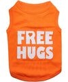 Parisian Pet® Tee's 2XS Free Hugs Orange Dog T-Shirt