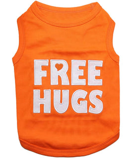 Parisian Pet® Tee's 2XS Free Hugs Orange Dog T-Shirt