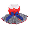 Doggie Design DRESSES Sailor Girl Patriotic Red White Blue Dog Dress with Matching Leash