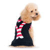 Dogo Pet Sweaters Holiday Candy Cane Black Dog Sweater