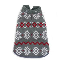 Dogo Pet Fashions Jackets L Winter Snowflake Reversible Trench Sweater Dog Coat - Only Available in Size Lg