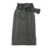 Dogo Pet Sweaters Grey / XXS Urban Cable Scarf Dog Sweater - Red or Gray