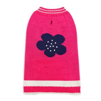 Dogo Pet Sweaters XS Pink PP Flower Dog Sweater