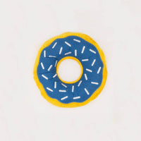ZippyPaws dog toys Hanukkah Jumbo Donutz Blue Squeaky Dog Toy