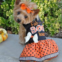 Halloween Fab-BOO-Lous Harness Pet Dress with matching Leash