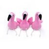 ZippyPaws dog toys Flamingos in Monstera Green Leaf Burrow Plush Dog Toy Set - 4 Pc