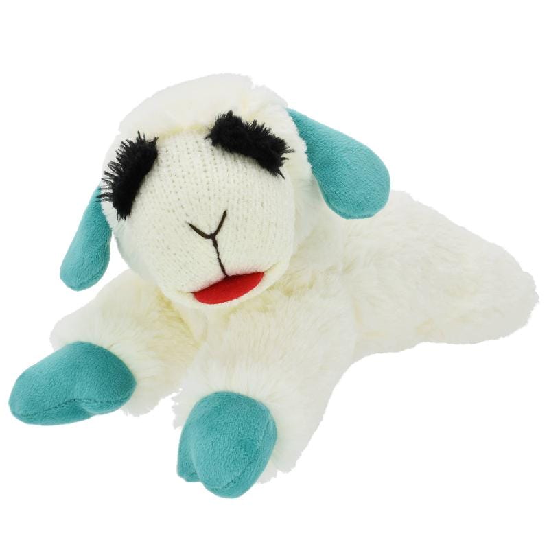 Multipet dog toys Lamb Chop Boo Boo  Blue Plush Dog Toy - 10.5"