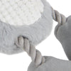 GoDog dog toys Multi Tugs Grey Rabbit Easter Spring Plush Squeak Rope Dog Toy