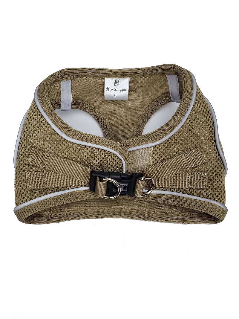 Barker's Bowtique Barker's Bowtique - Hip Doggie - EZ Step-In Harness Vest - Tan: XXS