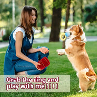 TM - SH Pet dog toys Luxury Inspired Fun Ring in Plush Red Ring Box Interactive Dog Toy
