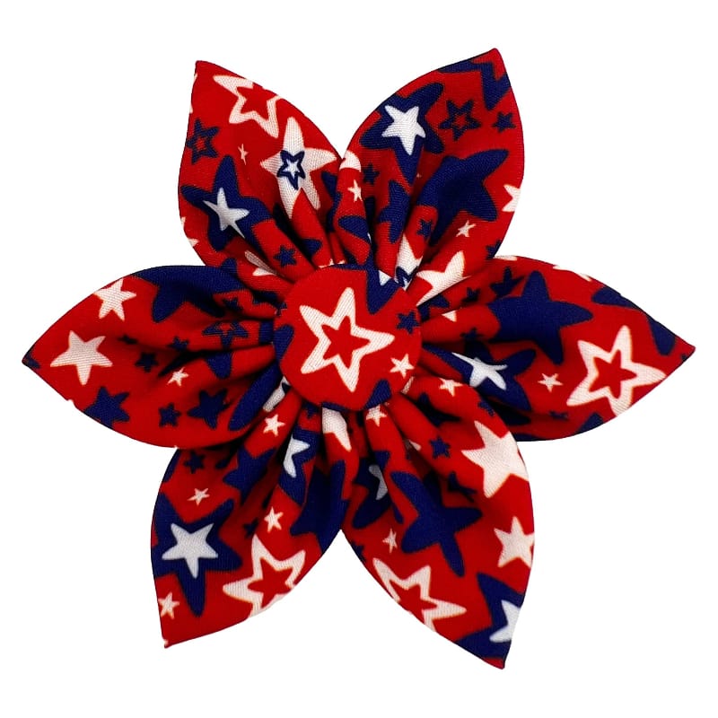 Huxley & Kent Bow Tie SM Patriot Stars Pinwheel Pet Collar Attachment - 2 Sizes