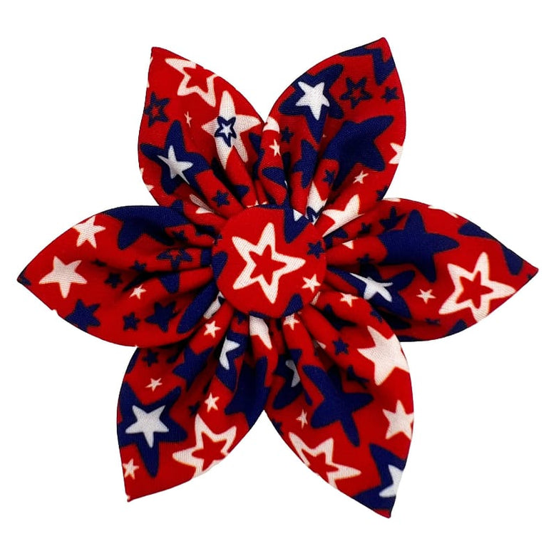 Huxley & Kent Bow Tie SM Patriot Stars Pinwheel Pet Collar Attachment - 2 Sizes