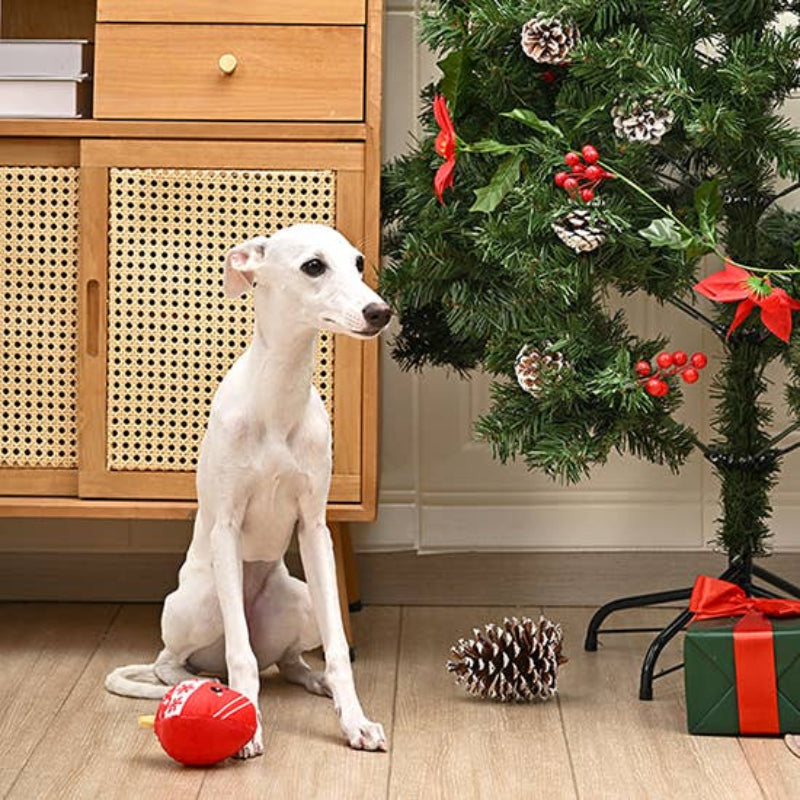 Hugsmart Products Inc Hugsmart Products Inc - HugSmart Pet - Happy Woofmas | Ornament - Dog Ball Toy