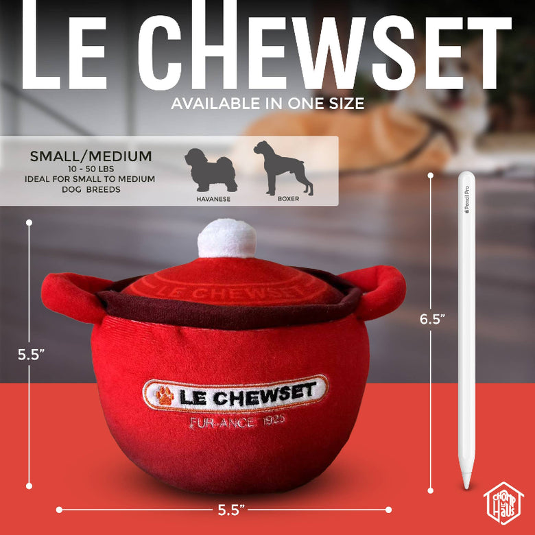 Chomp Haus Chomp Haus - Le Chewset – Plush Squeaky Designer Dog Toy