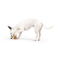 Huxley & Kent Dog Toys Tiny Tuff Equality Rainbow Plush Squeak Bone Dog Toy