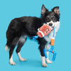 BARK dog toys The Whole Canine Yards Football & Goal Post Rope Tug Plush Squeak Dog Toy