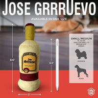 Chomp Haus Dog Toys Jose Grrruevo Plush Bottle Squeaky Dog Toy