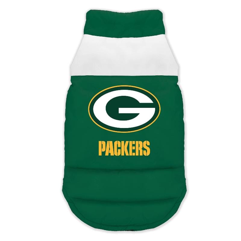 Little Earth Productions Jackets XS Green Bay Packers Pet Parka Puffer Dog Vest