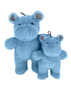 Herbie The Hippo Blue Plush Squeaky Dog Toy  - 2 Sizes