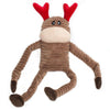 Holiday Crinkle Reindeer Christmas Plush Squeak Dog Toy - 2 Sizes