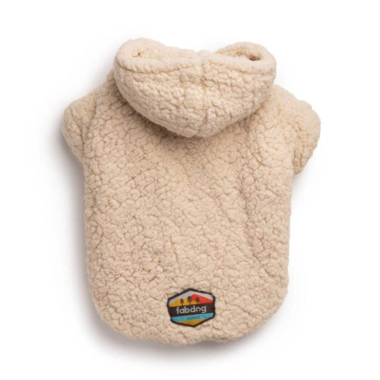 Cream Sherpa Fleece Winter Warm Pet Hoodie / Sweater