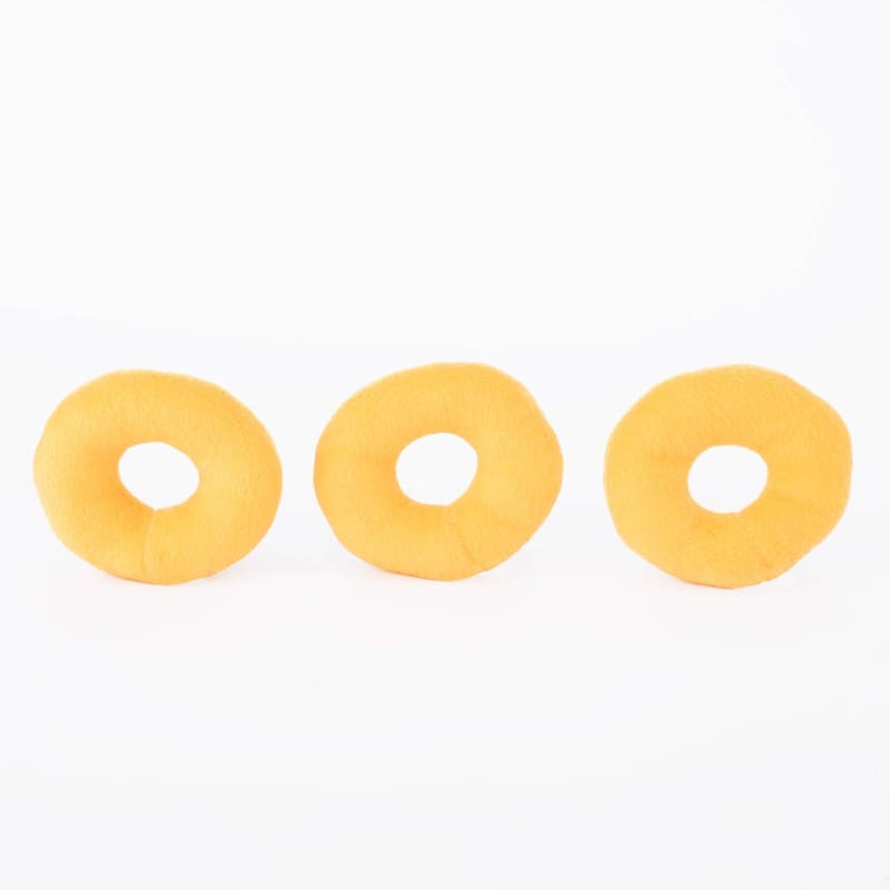 ZippyPaws dog toys Halloween Donutz Miniz Purple Orange White Dog Toy Set - 3 Pack
