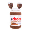 Chocolate Spread Jar Bungee Burrow Plush Squeaky Dog Toy Set