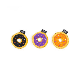 ZippyClaws Cat Toys Halloween Mini Donutz Interactive Cat Toy Set - 3 Pack